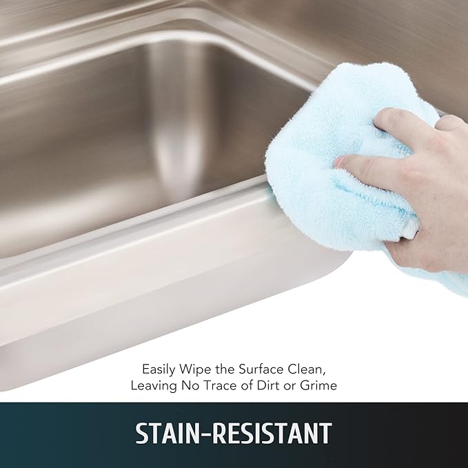 WILPREP Commercial Hand Sink, NSF Stainless Steel Sink Commercial Utility Sink with Gooseneck Faucet and Strainer, 17x15 Inch Wall Mount Kitchen Sink for Restaurant Bar RV Bathroom Laundry Room