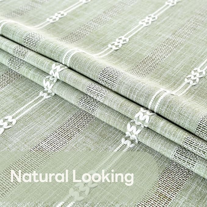 Heavy Duty Cotton Tablecloth for Square Table Sage Green Farmhouse Vintage Tablecloth Washable Rustic Table Cover (Sage Green, Rectangle, 52''x52'', 4 Seats)