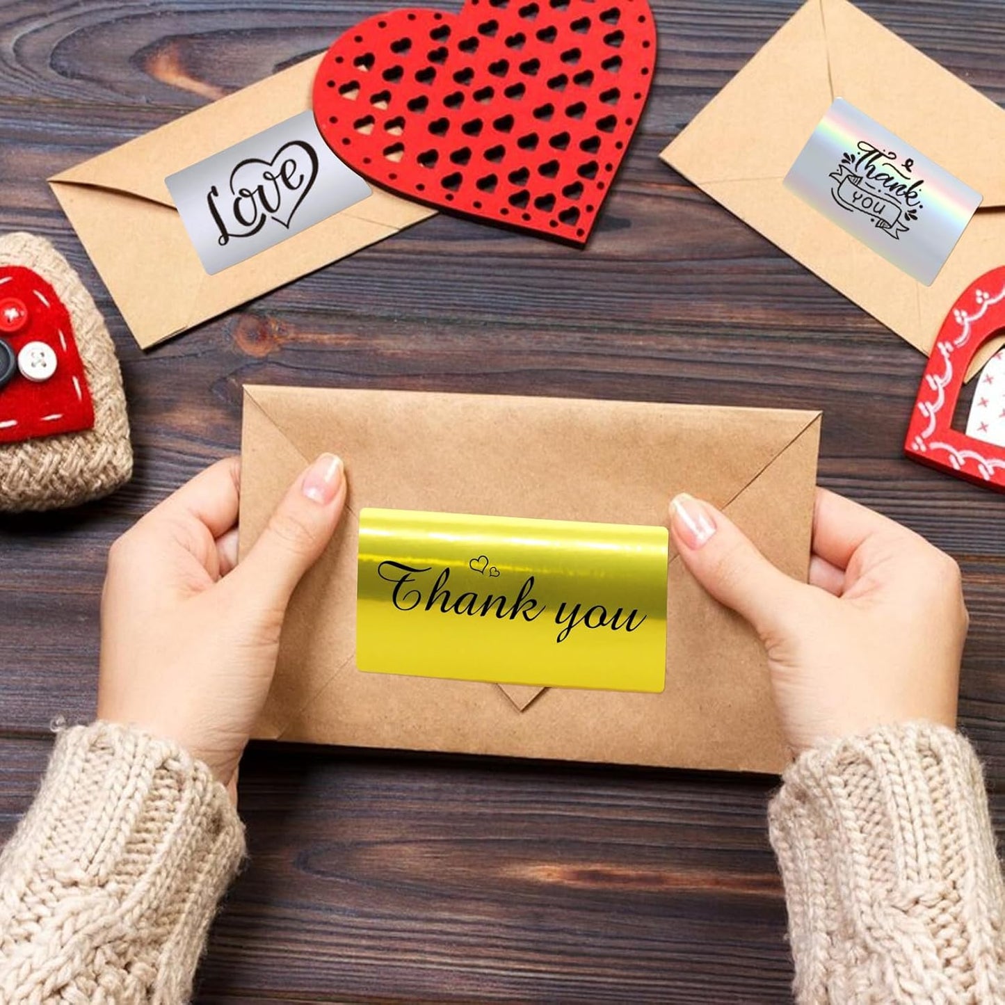 1.25" x 2.25" Silver Thermal Label Stickers,Waterproof Thermal Printer Sticker Labels for Gift Wrapping, Self-Adhesive Name Price Tag DIY Custom Logo Design (500 pcs,Silver)