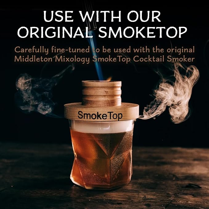SmokeTop 4oz Bag - Cocktail Smoker Chips for Old Fashioned Cocktails, Whiskey, & Bourbon - by Middleton Mixology Made in The USA (800 uses) (Cinnamon)