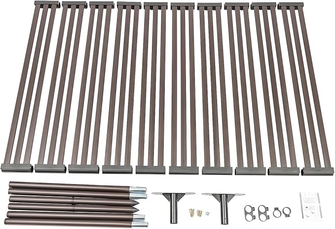 Outdoor Privacy Fence Screen, Privacy Fence Screen for Outside Decorative Privacy Screen Fence Panels,3.6 ft W x 6 ft H Tall Divider for Outdoor Garden Backyard Patio Decorative,Brown,1PC