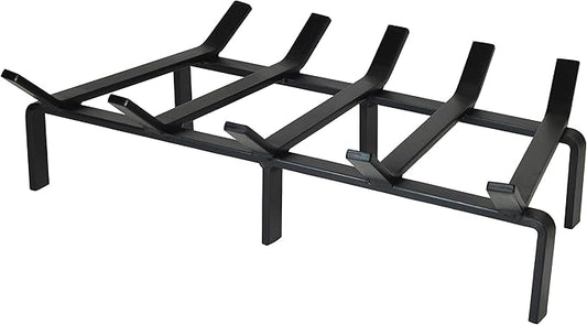 SteelFreak Heavy Duty Steel Fireplace Grate - Made in The USA (24 Inch)