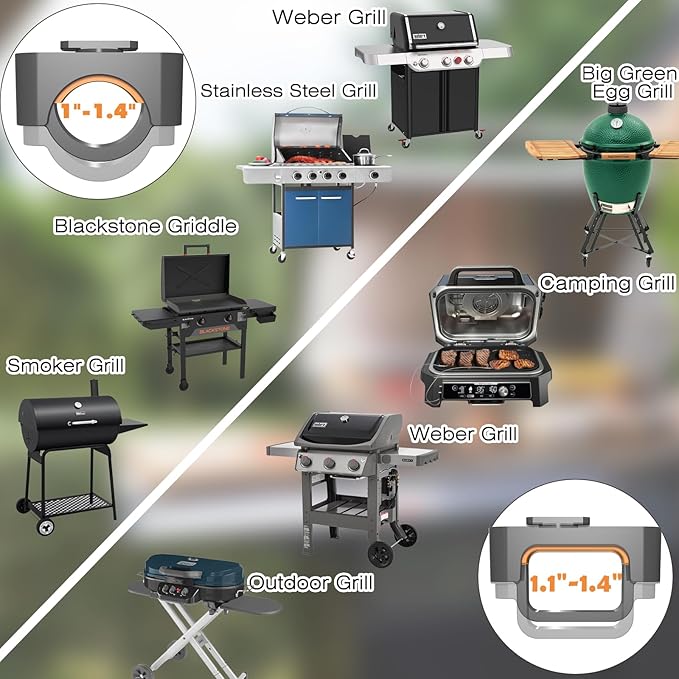 Auto-On/Off Griddle Light Fit for 17"/22"/28"/36" Blackstone Griddles - Grill Lights for Outdoor Grill, Rain Proof BBQ Light Fit for Gas Grill/Charcoal Grill/Flat Top Griddle, Batteries Included