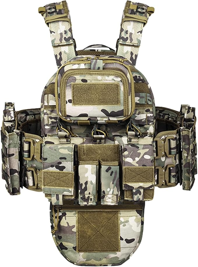 YAKEDA Tactical Outdoor Training Vest - Molle Vest With Multi-Functional Pouches For Training, Hunting & Hiking