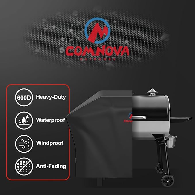 Comnova Pellet Grill Cover for Camp Chef 36 Series - 600D Premium Smoker Cover Waterproof & Heavy Duty for Camp Chef Woodwind 36, Woodwind Pro 36, PG36, SmokePro LUX 36, SmokePro SGX 36, and More