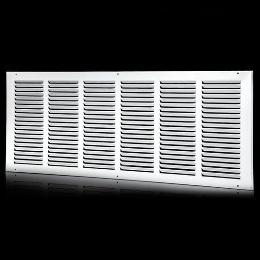 30x10 Return Air Grille(Duct Opening Size),Air Return Vent Cover,Flat Vent Cover,Rejillas De Aire Acondicionado Para Casa,Return Air Grilles,Outer Dimensions:31.75"Wx11.75"H(30"W x 10"H, Duct Opening)