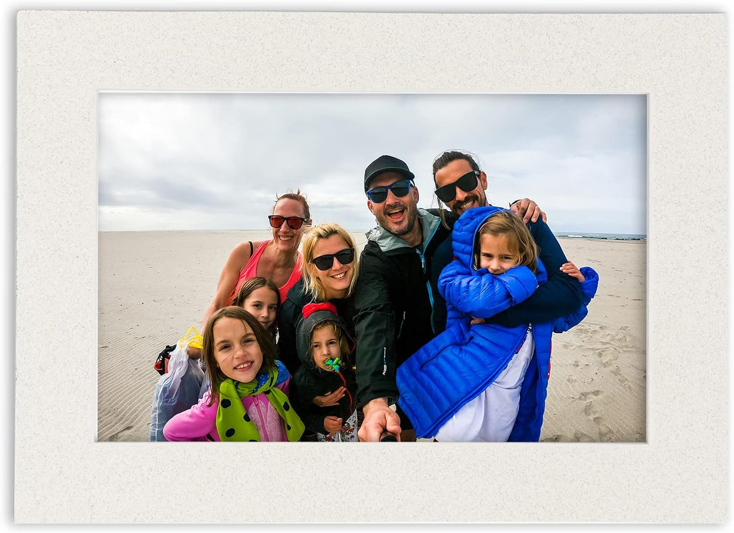 Poster Palooza 11x14 Mat Bevel Cut for 8.5x11 Photos - Acid Free Oyster Shell White Precut Matboard - for Pictures, Photos, Framing - 4-ply Thickness