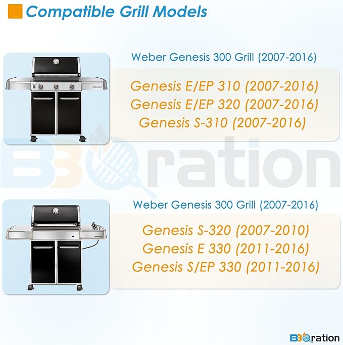 65054 Warming Rack for Weber Genesis 300 Grill Parts (2007-2016) Genesis E310 E320 E330, Grill Warming Rack for Weber Genesis Grill Parts Warming Rack for Weber 81323 62749