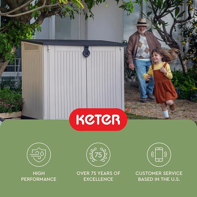 Keter Store-It-Out MIDI Outdoor Resin Horizontal Storage Shed