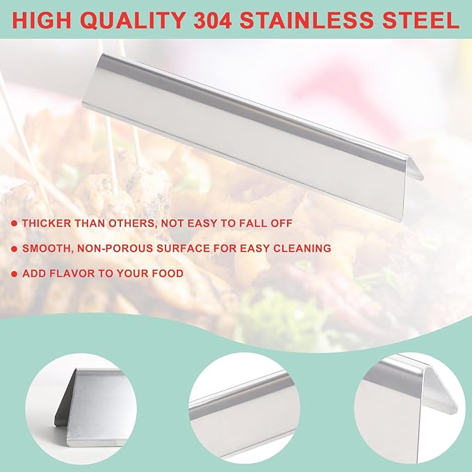 SUS 304 Grill Grates & 15.3" Flavorizer Bars for Weber Spirit I / II 300 Series, for Weber Spirit S-310,E-310,S-320,E-320,SP-330,SP-320,S-330,SP-310 Grills with Front Control Knobs,for Weber 7638 7636