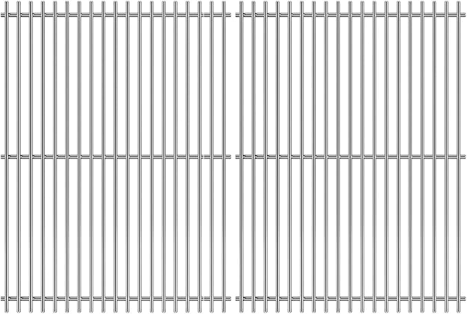 18.75" Cooking Grates for Weber Genesis II 300 and Genesis II LX 300 Series Gas Grills, Genesis II E&S 310 315 320 325 340, Stainless Steel Cooking Grid Replacement Parts for Weber 66095 84136