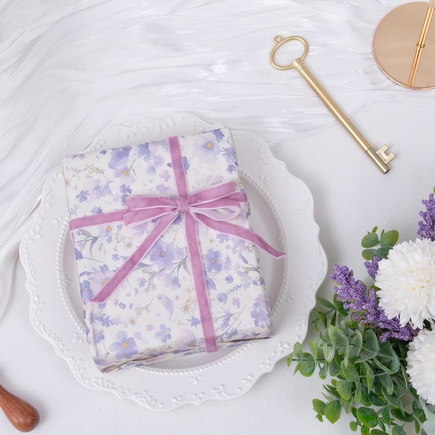 Vintage Lavender Velvet Ribbon, 3/8 Inch X 25Yd