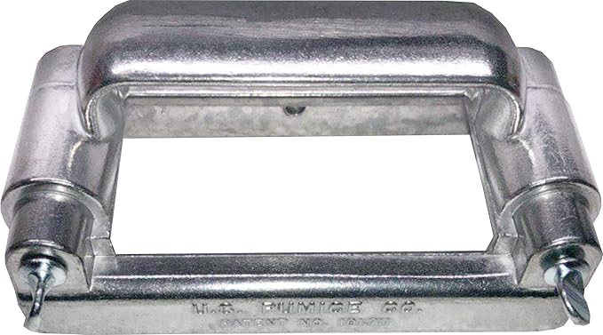 Grillmaster Grill Stone Cleaning Brick Holder by US Pumice, Aluminum, Reusable, Adjustable Clamps, Fits Multiple Sizes, Avoid Burnt Hands