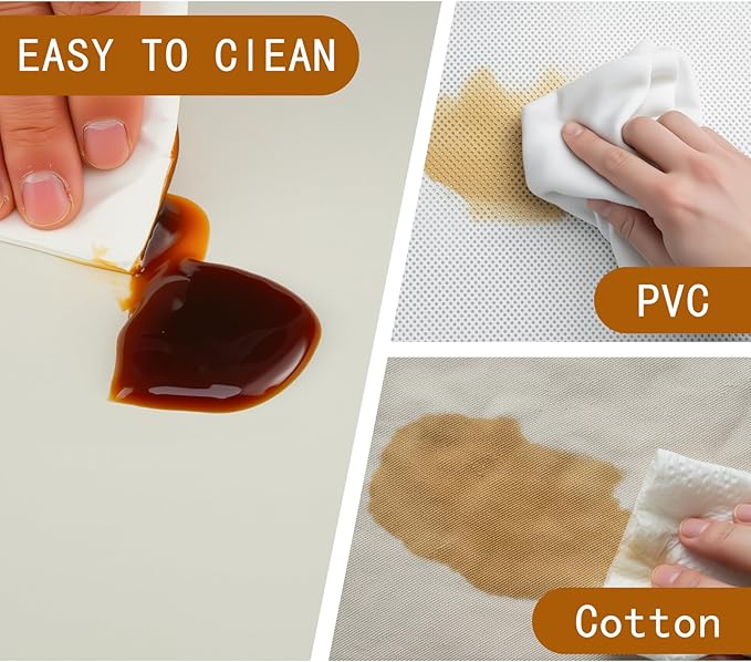 Placemats Set of 6,Faux Leather Placemats,Waterproof - Wipe Clean - Heat Resistant Anti-Slip placemats,Suitable for Indoor - Outdoor - Parties 16.14’’×12.2’’