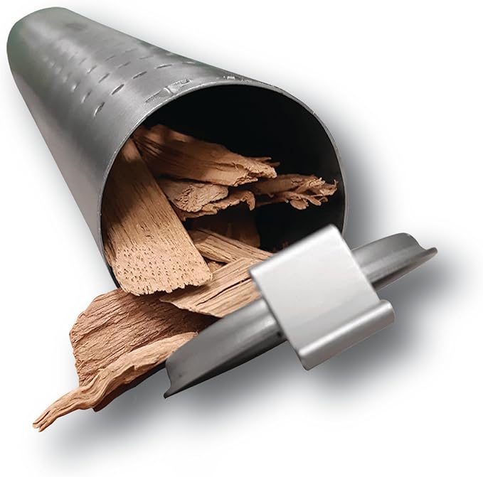 Flip Lid Smoker Tube | Compatible with Gas, Charcoal, and Electric Grills | Stainless Steel BBQ Smoke Tube with Brackets
