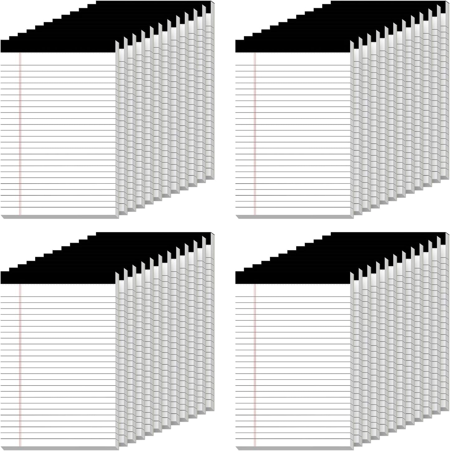 5" x 8" Note Pads 48 Pack of Legal Pads 30 Sheets Notepad College Ruled Small Writing Pads Perforated Pages Paper Pads 80GSM Heavyweight Paper Note Pads for Home, Office, or School