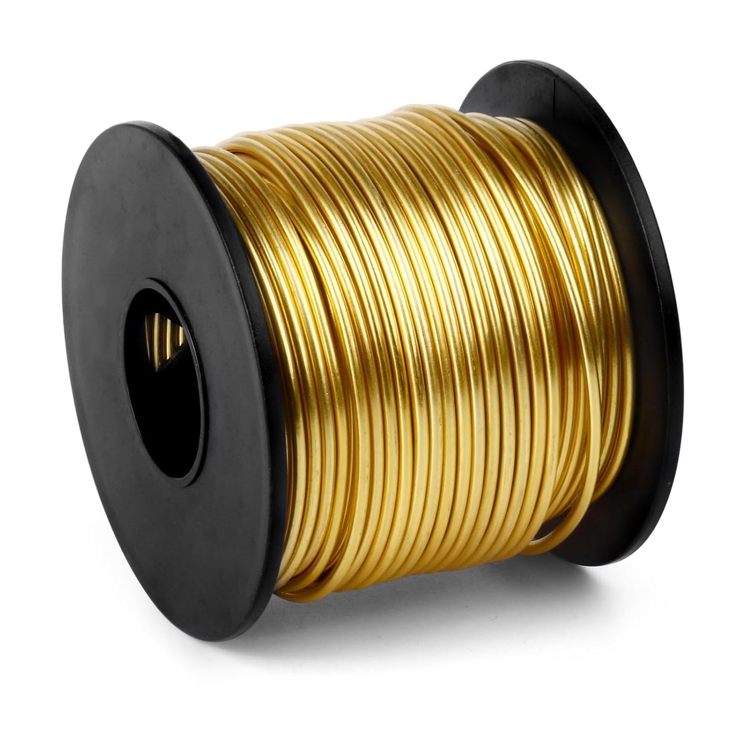 Aluminum Craft Wire, 95 Feet 2.0mm/ 14 Gauge Gold Bendable Soft Metal Aluminum Wire Roll Bulk for DIY Crafts Sculpting Jewelry Making
