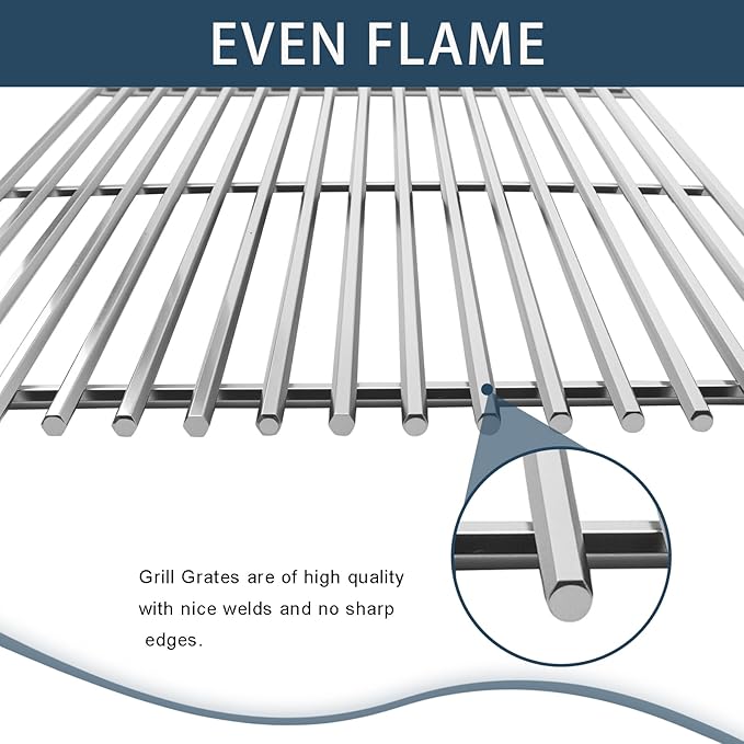 Flavorizer Bars,Heat Deflectors,Grill Burner and Grill Grid for Weber Genesis 300 Series Grills with Front Control Knob, Genesis S310 S320 S330 E310 E320 E330