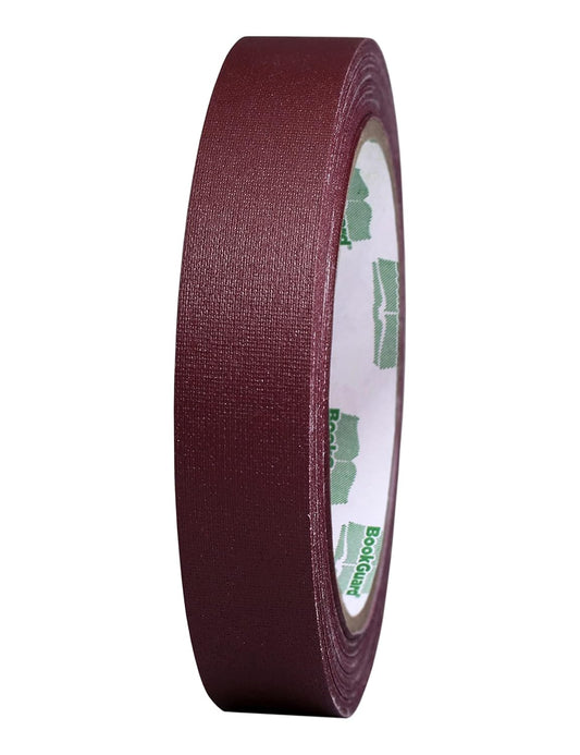 BookGuard 0.75 inch Premium Bookbinding Repair Cloth Tape, 15 Yard Roll, Burgundy
