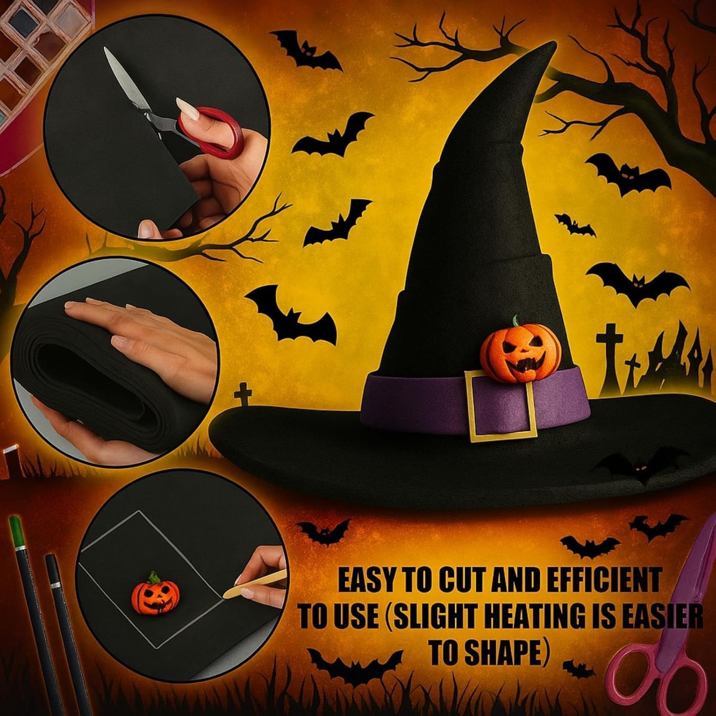 Frienda 35 x 118 Inch Large Eva Foam Sheet Black Eva Foam Cosplay Foam Padding Thick Roll Non Slip for Costumes Armor DIY Craft Projects (4 mm Thick)