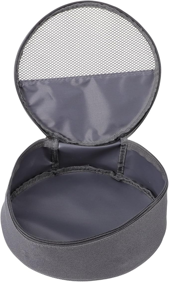 SUPVOX Outdoor Tableware Bag for Camping Plate Organizer with Mesh Pockets and Oxford Cloth Durable Portable Storage 8.66X8.66X2.36 Inch for Hiking Picnic