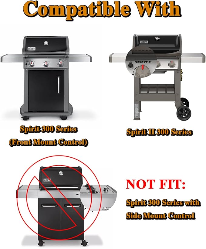 Spirit E-310 Grill Replacement Parts for Weber 7636 Flavorizer Bars 7638 Grill Grates Spirit 300 Series E310 E-330 E330 SP310 SP320 310 Spirit II E-310 2 E-310 GS4 3 Burner Spirit Grill Parts