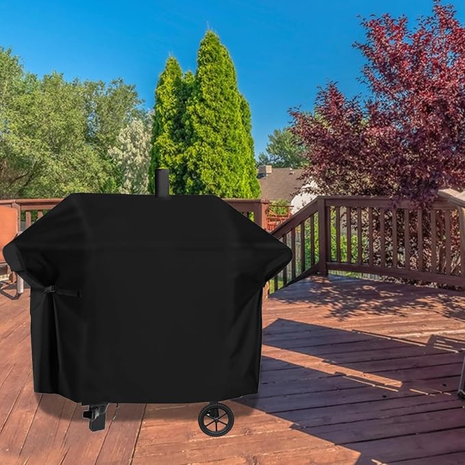 Grill Cover for Oklahoma Joe's Longhorn Combo Charcoal Gas Smokers & Grills - 24203004, Waterproof Outdoor Barbeque Smoker Covers - 36" D x 69" W x 50" H