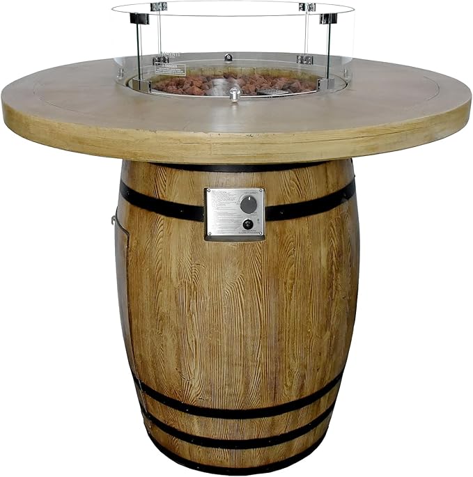 All Fire Table Pit Wind Screens and Stainless Steel Buner Lid from ELEMENTI | ELEMENTI Plus and MODENO (Wind Screens, Round 24.4" WS - 001)
