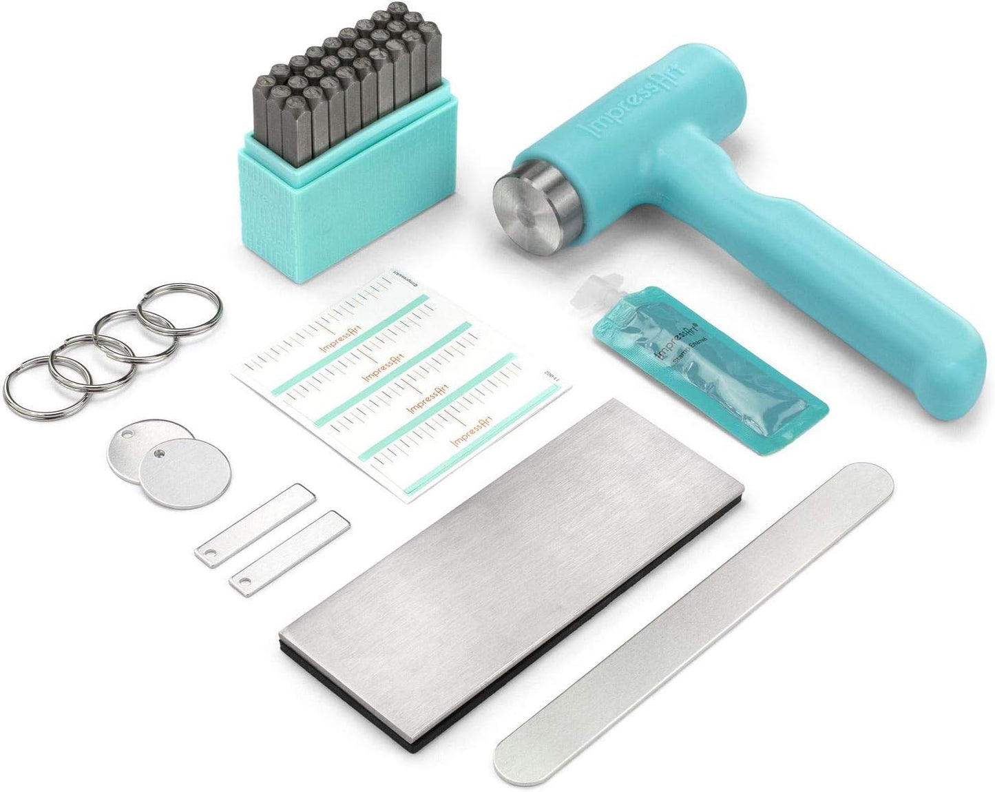 ImpressArt - Metal Stamping Kit, Includes All Essential Metal Stamping Tools for Jewelry Making and DIY Hand Stamping Custom Made Projects (Bridgette, Basic Kit)