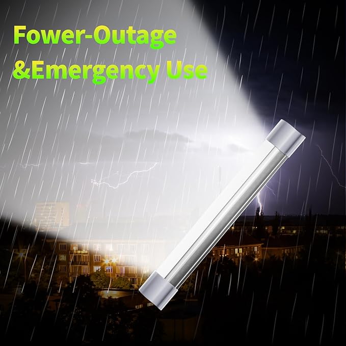 LETOUR LED Tube Magnetic Light Bar Work Lights 2000 Lumens 2600mAh 5 Lighting Options Camping Lantern USB Rechargeable Portable Battery Powered Lights with 2 Magnets Endurance for 40 Hours