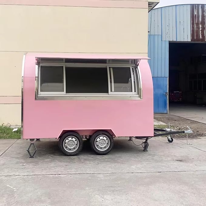 BBQ Food Trucks Pizza Food Trailers Shop Cart Truck Food Trailer for Sale Commercial Vending