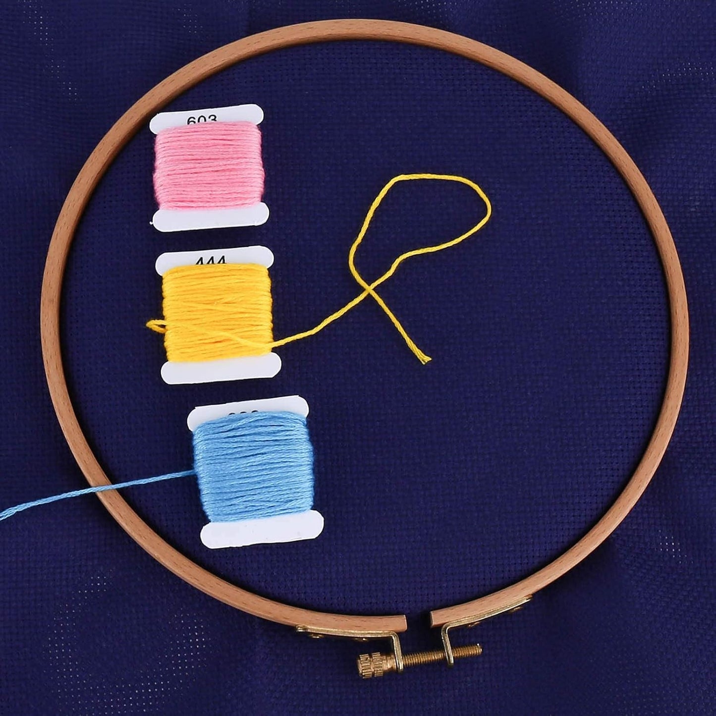 Aida Cloth 14 Count Cross Stitch Fabric,19×28inch (14CT, Navy)