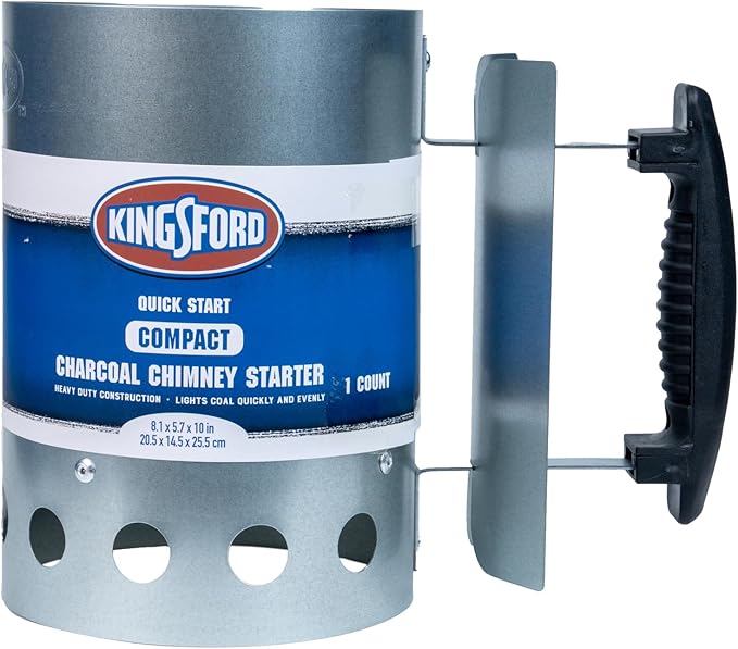 Kingsford Compact Charcoal Chimney Starter for Grills and BBQs, Quick-Light Tools for Grilling