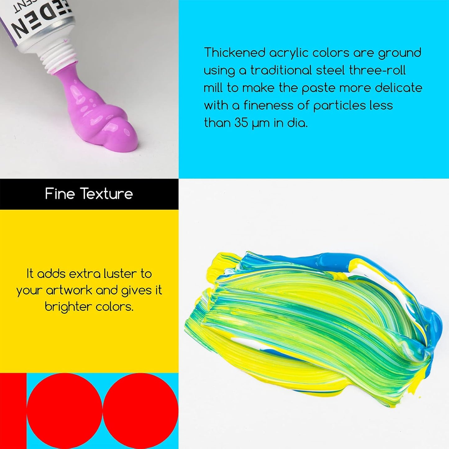 MEEDEN Heavy Body Acrylic Paint Sets, 100 Colors Art Paint Tubes, Non-toxic 0.41 fl Oz /12ml Acrylic Paints for Adults, Beginners