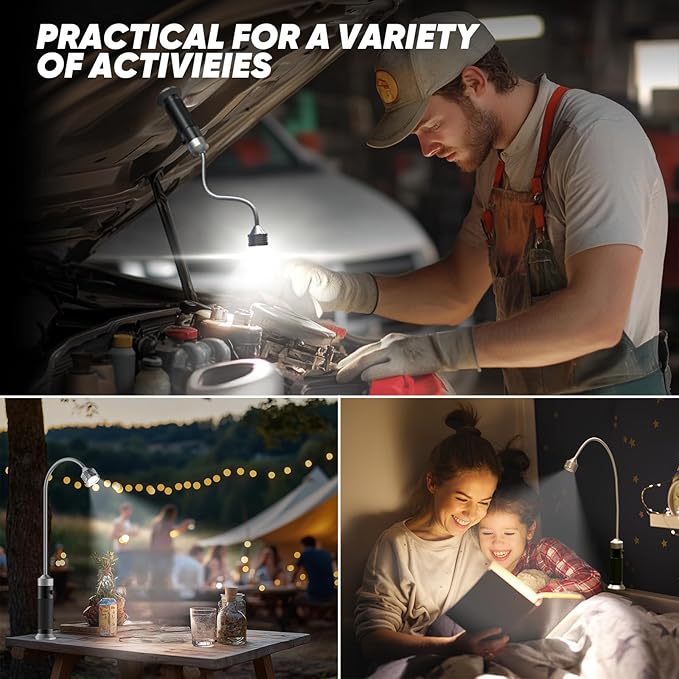 Valentines Day Gifts for Him: Grill Master Gifts for Men Husband - Grill Lights for Outdoor Grill with Magnetic Base - Smoker Grilling Accessories - Mens Gifts for Valentines Day 2 Pack