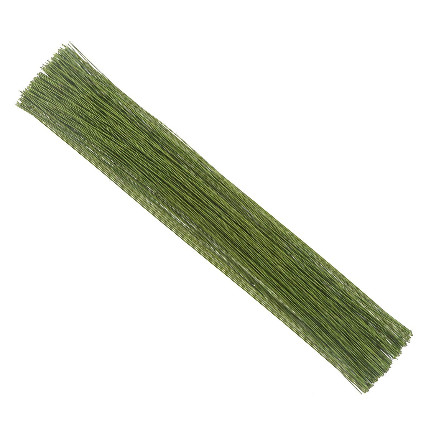 CCINEE 26 Gauge Dark Green Floral Wire Stem for Flower Arrangement Craft Supply,16 Inch,200PCS
