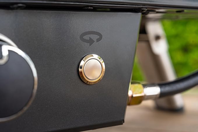 Nexgrill Ora 16" Portable Tabletop Propane Pizza Oven, 24,000BTUs, Portable Gas Pizza Cooker with Foldable Legs, Auto Rotating Cordierite Pizza Stone - 820-0088
