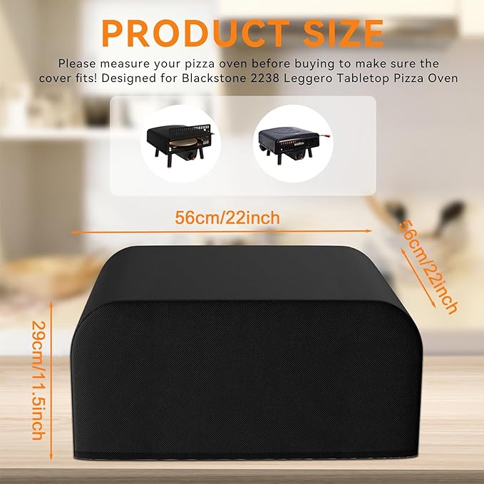 Outdoor Pizza Oven Cover, Waterproof Heavy Duty Dustproof Storage Cover, Tabletop Pizza Oven Accessories With Drawstrings & Waterproof Oxford Cloth For Camping Patio Picnic Garden Outdoor