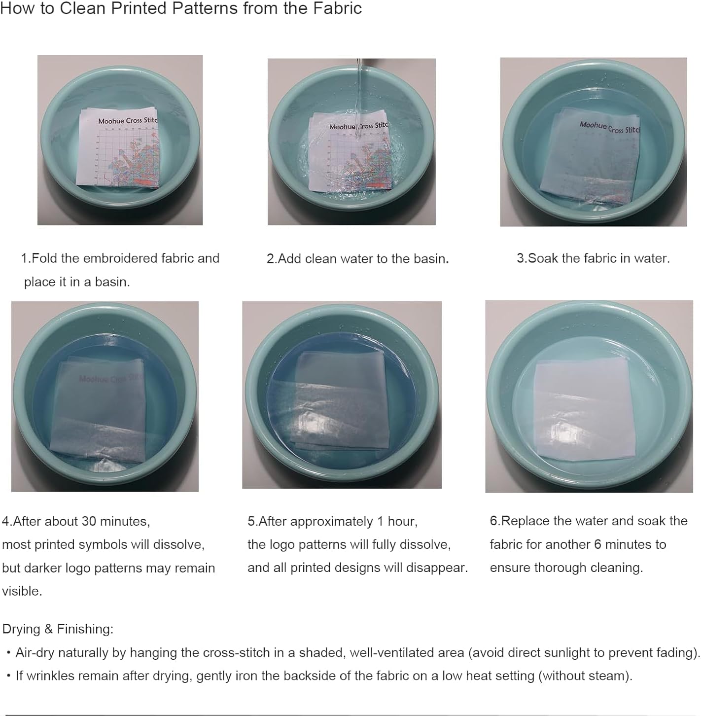 Moohue 14 ct Counted Cross Stitch Kits for Adults Flowers Cross Stitch Patterns Stamped Printed Cross Stitch Kits (Flowers 4)