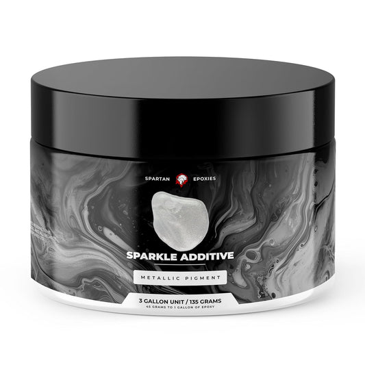 Spartan Epoxies Metallic Pigment Powder for Epoxy - 30 Unique Colors, 4oz for 1 Gallon and 12oz for 3 Gallons of Clear Epoxy, Made in The USA (Sparkle, 12oz (135 Grams))