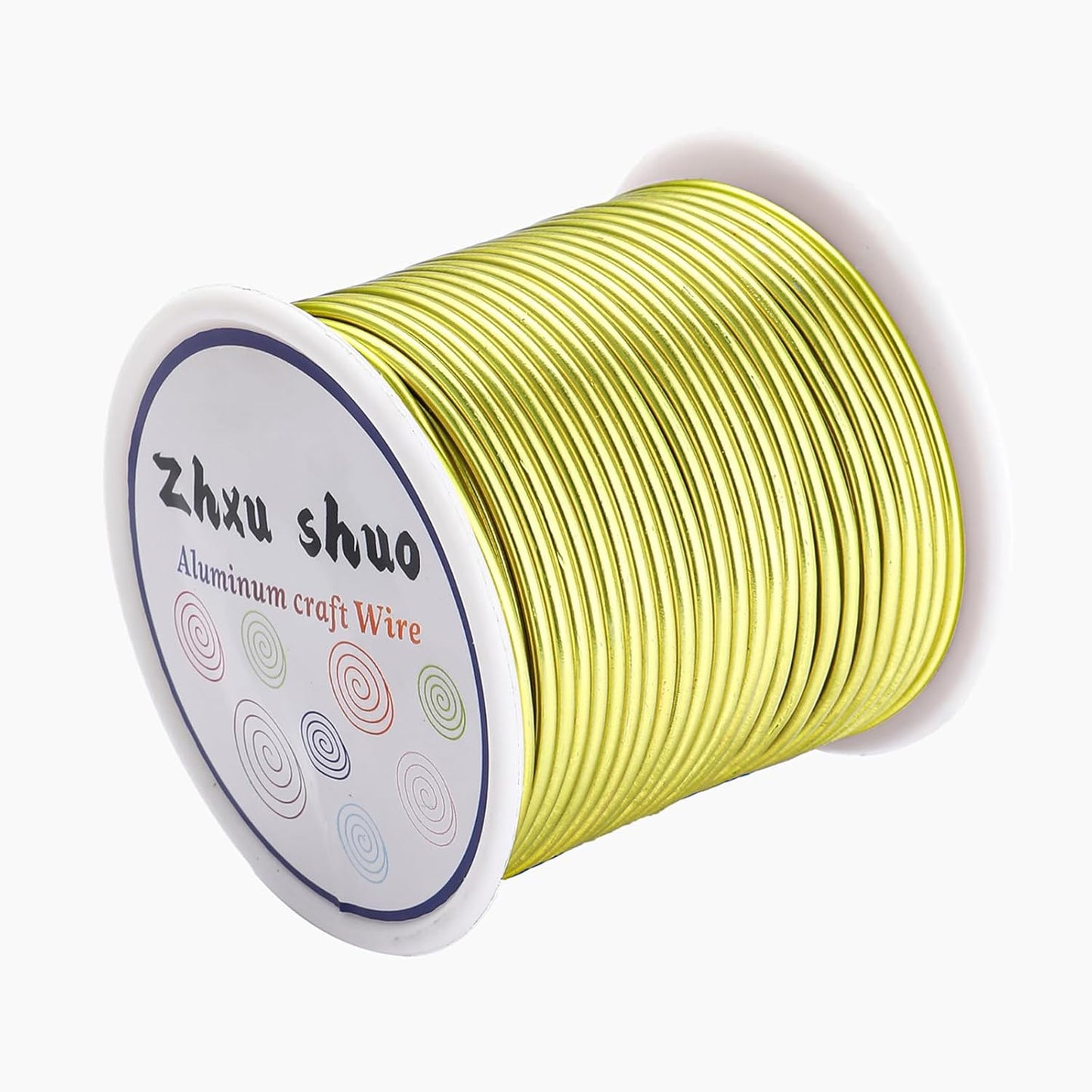 12 Gauge(2mm) Aluminum Wire 35 Yards Anodized Metal Wire for Bonsai Armature Crafting Sculpting Jewelry Craft Making Beading Floral (Yellow, 12 Gauge)