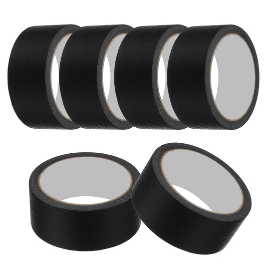 MECCANIXITY Masking Tape 1.6 Inch x 21 Yard Painter's Tape Black Paint Tapes for DIY Crafts Arts Drawing Decoration Labeling Car Painting Artist Teachers, Pack of 6