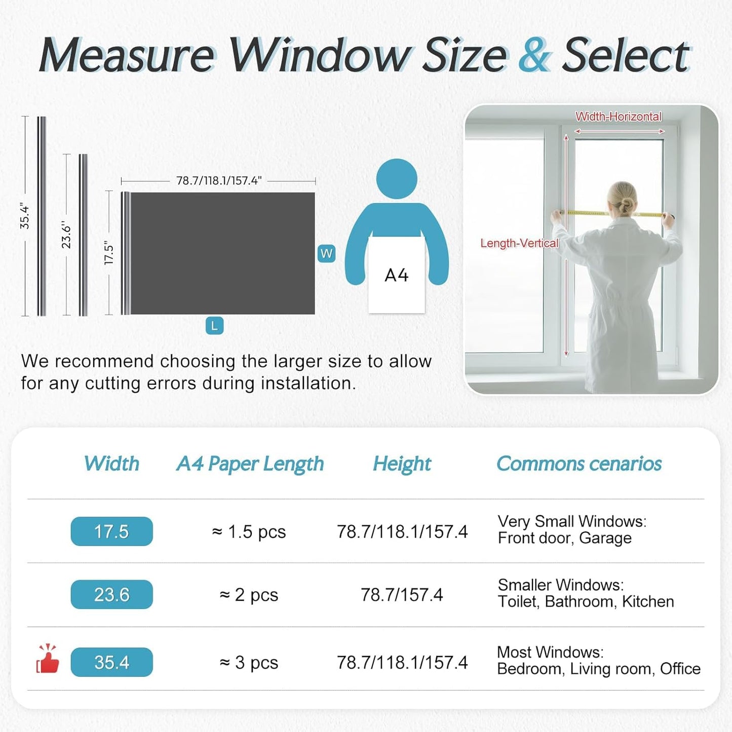 DOWELL One Way Window Privacy Film with 3 Tools Window Tint for Home Sun Blocking Heat Control Anti UV Reflective Mirror Covering See Out Not in for House and Office Black Silver 17.5" X 78.7"