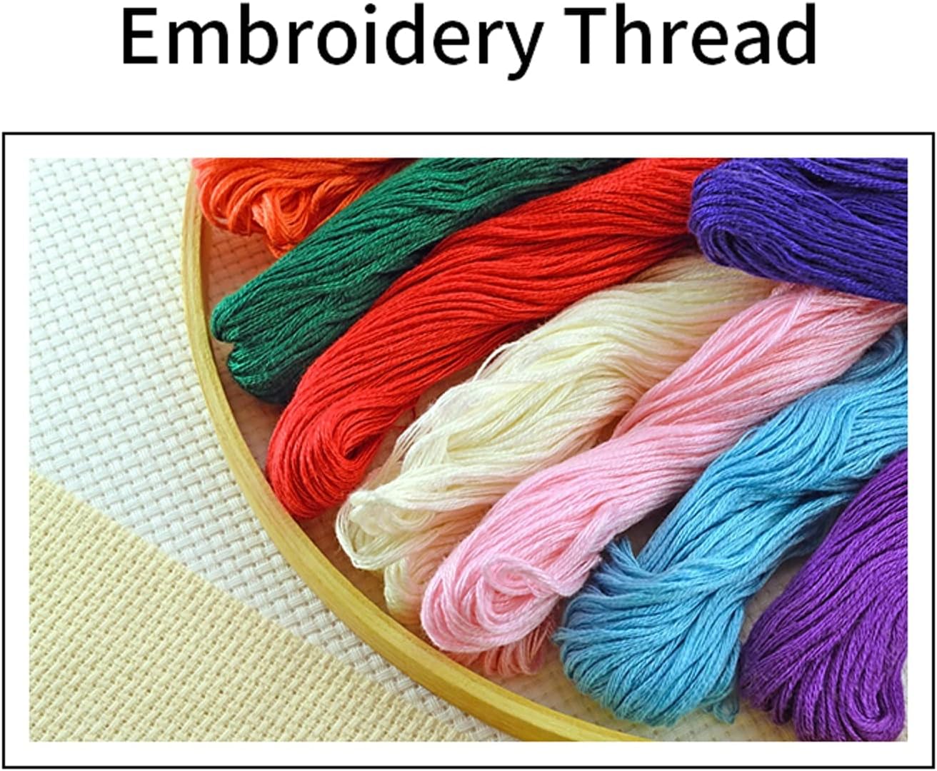 Joyhoor Cross Stitch Kits for Beginners Stamped Cross-Stitch Supplies Needlework preprint Embroidery Kits for Adults DIY Needlepoint Kits Embroidery Patterns 11CT-Magical Flowers 16x20 inchs