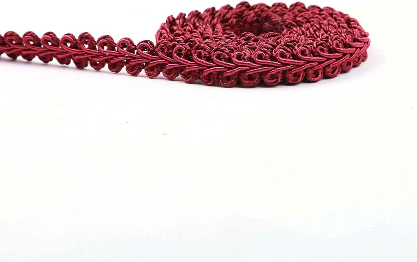 BEL AVENIR Braid Trim 1/2 inch 13.6 Yards French Gimp Basic Sewing Polyester DIY Crafts Costume Home Decorative (Red)