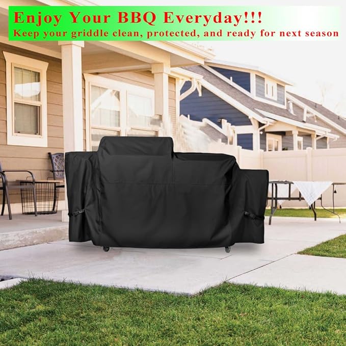 Grill Cover for Blackstone 22" XL 2022 Griddle and Pellet Grill Combo, 600D Heavy Duty Waterproof 5575 Griddle Cover for Black Stone Culinary Griddle Grill Combo Black