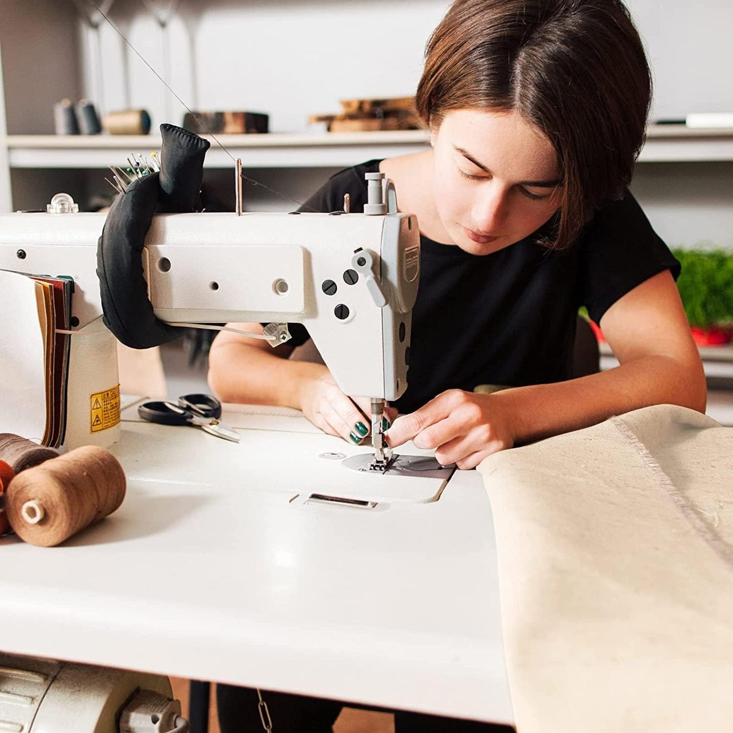 AK TRADING CO. Muslin Fabric/Textile Unbleached - Draping Fabric - Natural 10 Yards Medium Weight - 100% Cotton (63in. Wide), Natural Unbleached