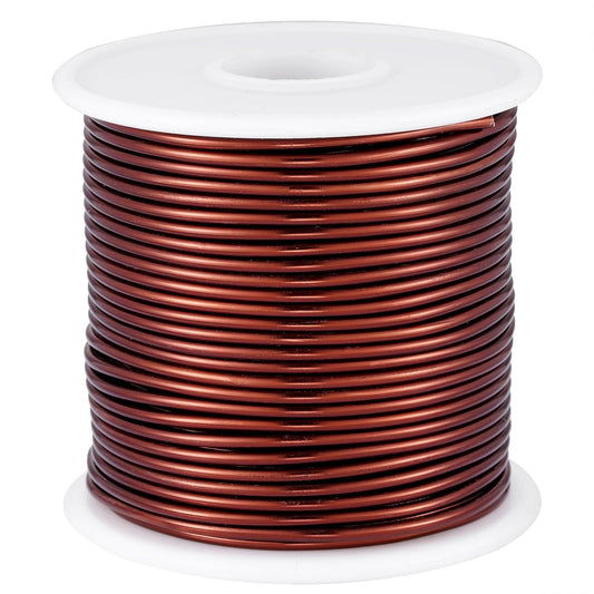 12 Gauge Brown Aluminum Craft Wire (105FT) - Anodized for Jewelry Making, Beading Floral, Plant Gardening, Sculpting & Modeling Craft Wire (Brown #15, 2mm)