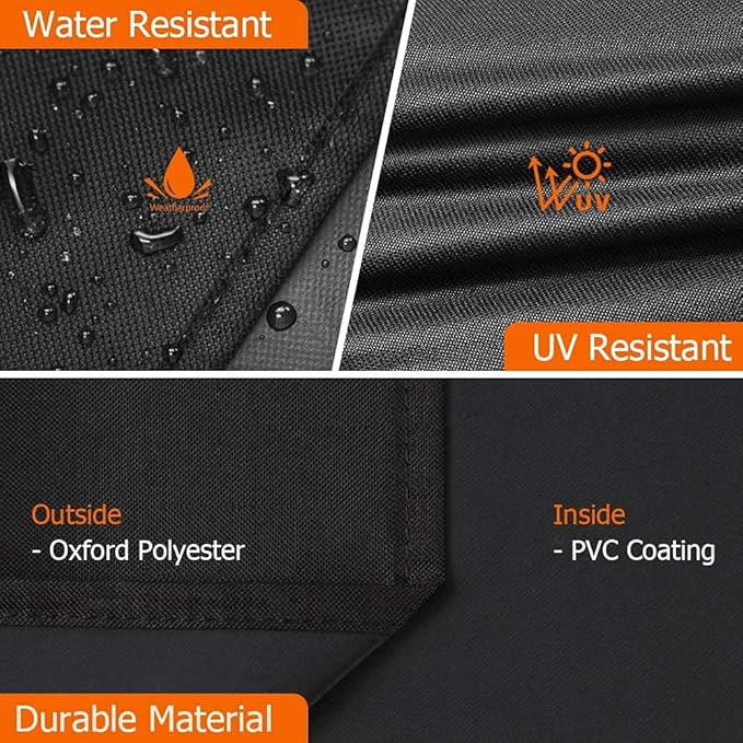 iCOVER Small Grill Cover 30 Inch, 600D Weatherproof BBQ Covers, Waterproof Outdoor Heavy Duty Protection for Gas Grills Smoker, Two Burner BBQ