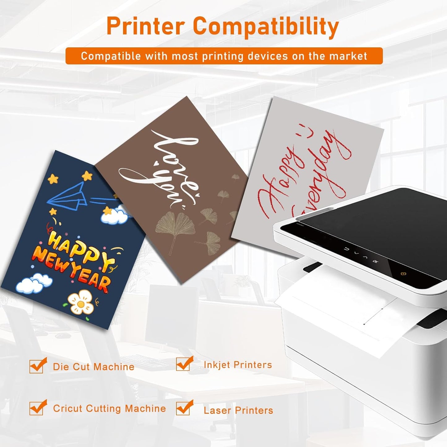 100 Sheets Coffee Color Cardstock 8.5 x 11 Craft Paper, 75lb Heavyweight Dark Brown Paper Card Stock for DIY Cards Making, Wedding Invitations, School Crafting, Memus, Greeting Cards